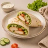 Салат-ролл с куриной котлетой