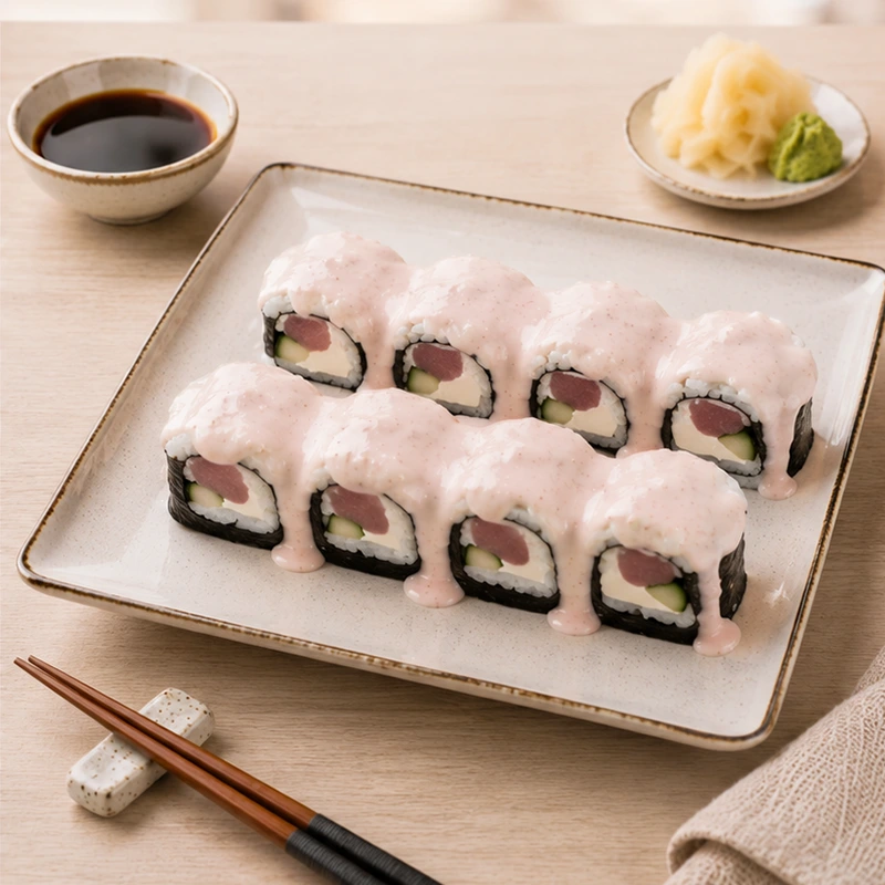 Сливочный ролл с тунцом 1 Сливочный ролл с тунцом